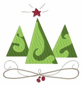 Picture of Holiday Trees Machine Embroidery Design