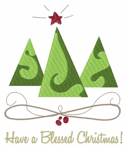 Blessed Christmas Machine Embroidery Design