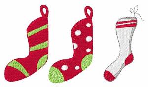 Picture of Holiday Stockings Machine Embroidery Design