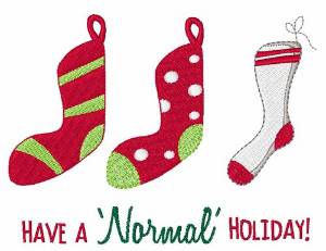 Picture of A Normal Holiday Machine Embroidery Design