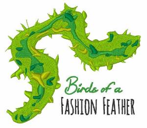 Picture of Fashion Feather Machine Embroidery Design