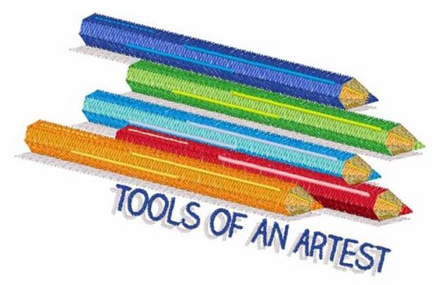 Picture of Tools Of Artist Machine Embroidery Design