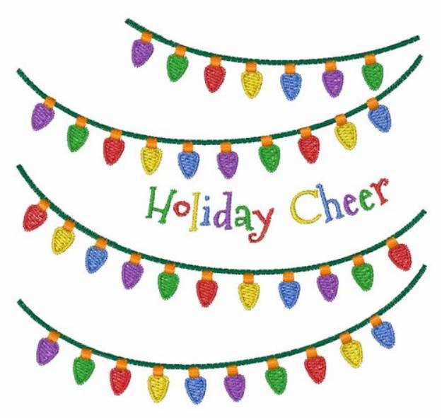 Picture of Holiday Cheer Machine Embroidery Design