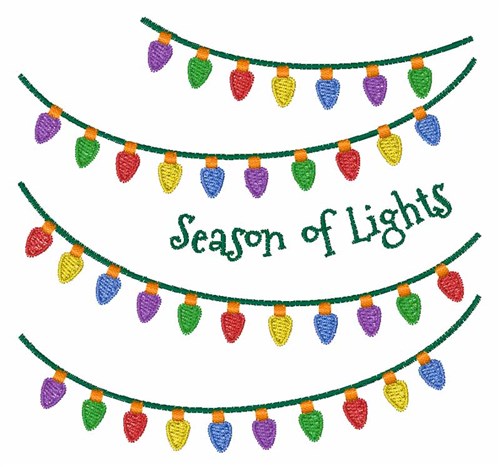 Season Of Lights Machine Embroidery Design