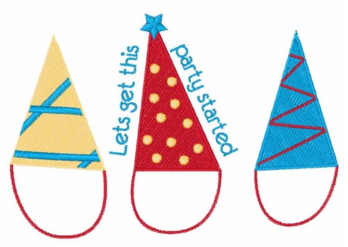 Get Party Started Machine Embroidery Design