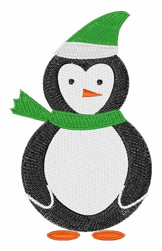 Winter Penguin Machine Embroidery Design