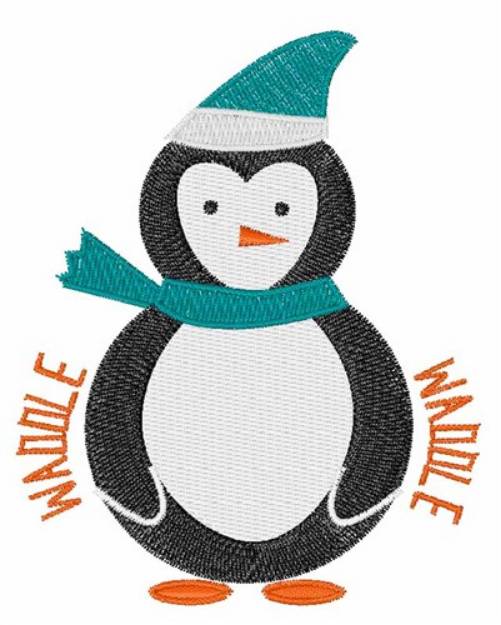 Picture of Penguin Waddle Machine Embroidery Design