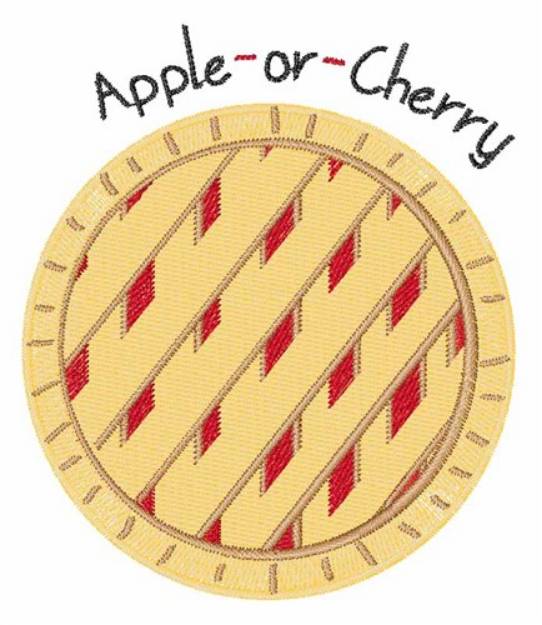 Picture of Apple or Cherry Machine Embroidery Design