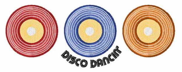 Picture of Disco Dancin Machine Embroidery Design