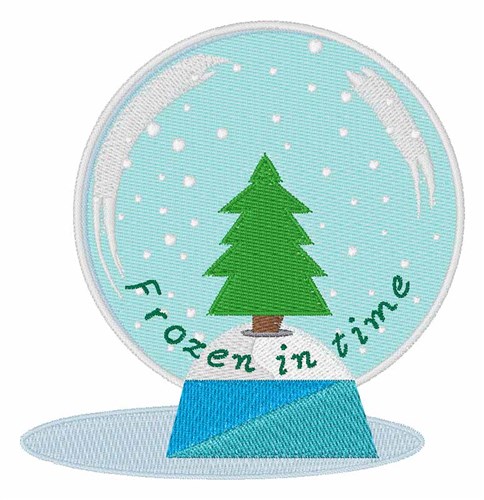 Frozen In Time Machine Embroidery Design