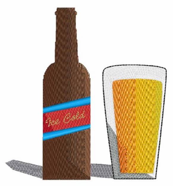 Picture of Cold Beer Machine Embroidery Design
