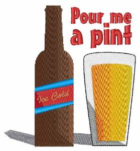 Picture of Pour A Pint Machine Embroidery Design