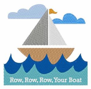 Picture of Row Your Boat Machine Embroidery Design
