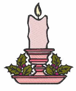 Picture of Holly Candle Machine Embroidery Design