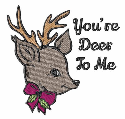 Deer To Me Machine Embroidery Design