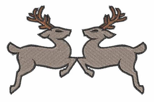 Picture of Holiday Deer Machine Embroidery Design