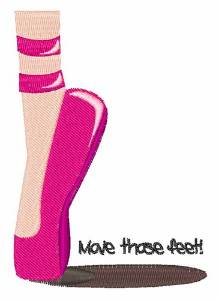 Picture of Move Those Feet Machine Embroidery Design