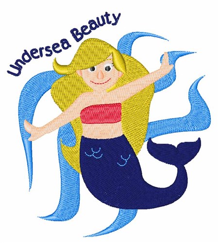 Undersea Beauty Machine Embroidery Design