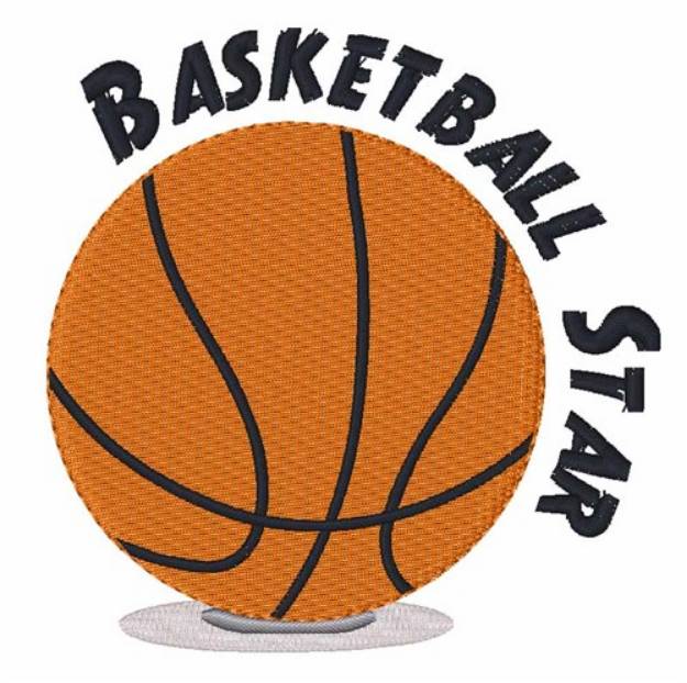 Picture of Basketball Star Machine Embroidery Design