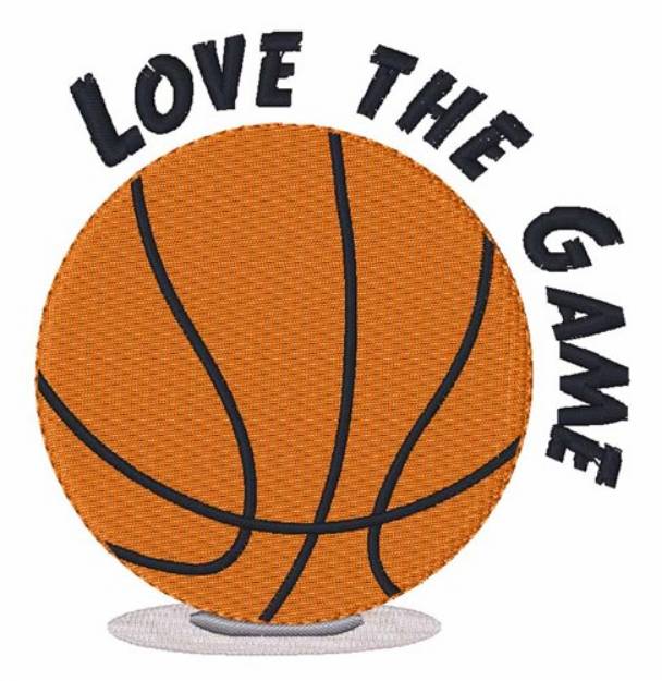 Picture of Love The Game Machine Embroidery Design