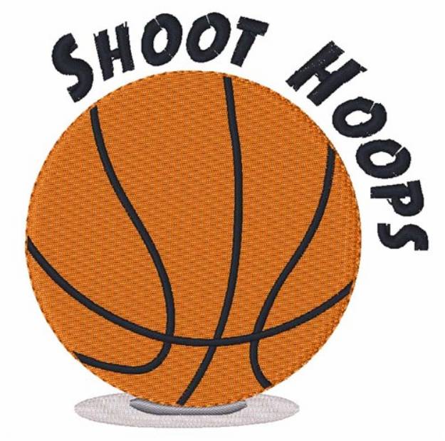 Picture of Shoot Hoops Machine Embroidery Design