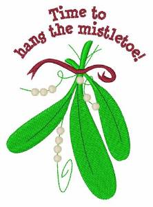 Picture of Hang Mistletoe Machine Embroidery Design