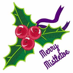 Picture of Merry Mistletoe Machine Embroidery Design