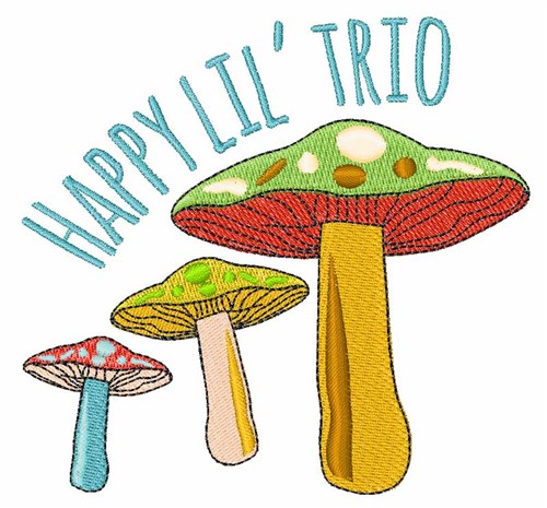Happy Lil Trio Machine Embroidery Design