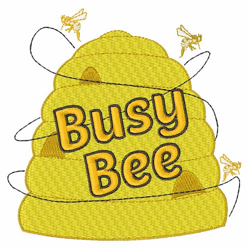 Busy Bee Machine Embroidery Design