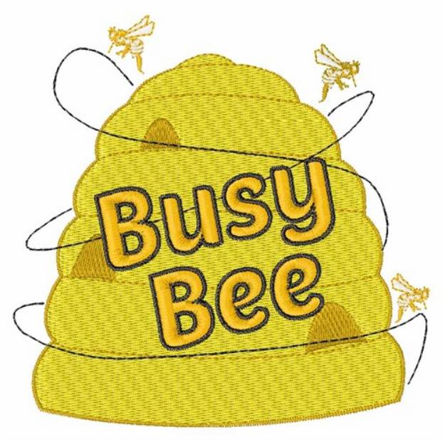 Picture of Busy Bee Machine Embroidery Design