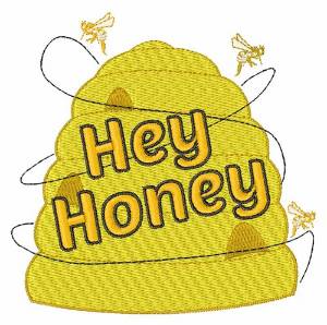 Picture of Hey Honey Machine Embroidery Design