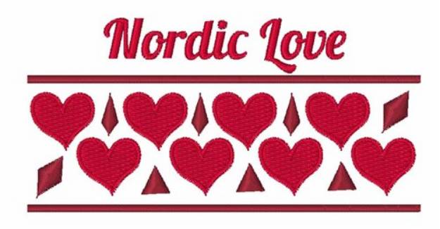 Picture of Nordic Love Machine Embroidery Design