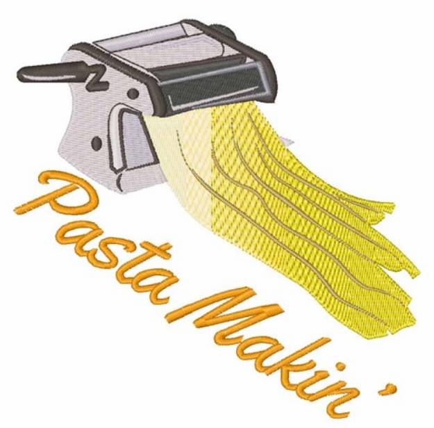 Picture of Pasta Makin Machine Embroidery Design