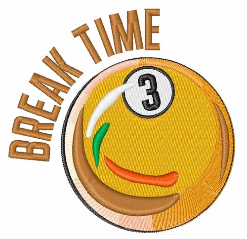 Break Time Machine Embroidery Design