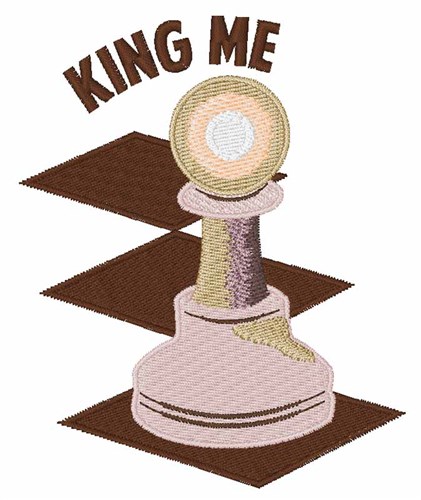 King Me Machine Embroidery Design
