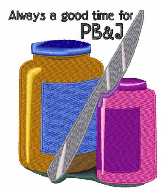 Picture of Time For PB & J Machine Embroidery Design