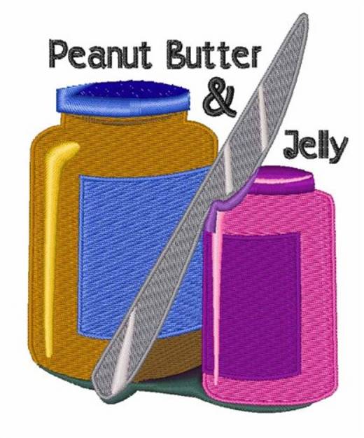 Picture of Peanut Butter & Jelly Machine Embroidery Design