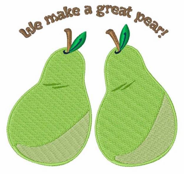 Picture of A Great Pear Machine Embroidery Design