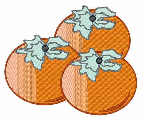 Persimmons Machine Embroidery Design
