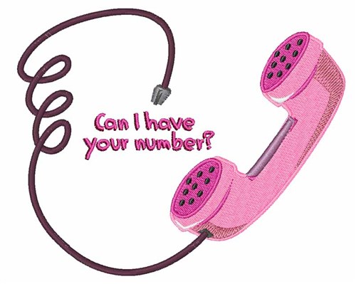Your Number Machine Embroidery Design