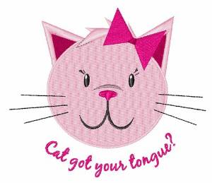 Picture of Cat Got Tongue Machine Embroidery Design