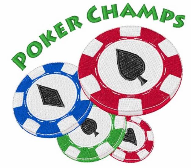Picture of Poker Champs Machine Embroidery Design