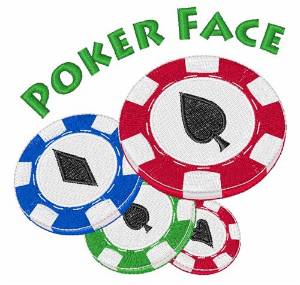 Picture of Poker Face Machine Embroidery Design