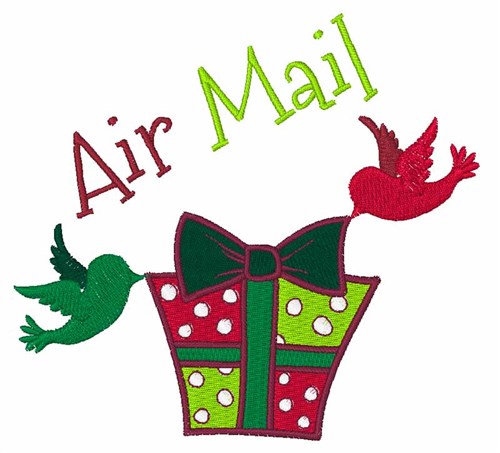 Air Mail Machine Embroidery Design