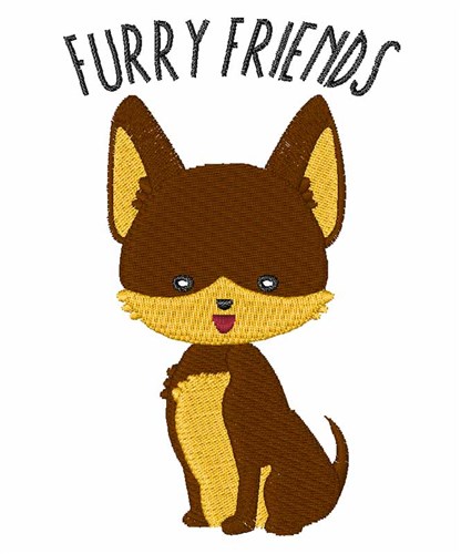 Furry Friends Machine Embroidery Design