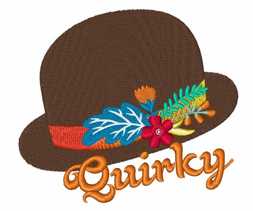 Quirky Hat Machine Embroidery Design