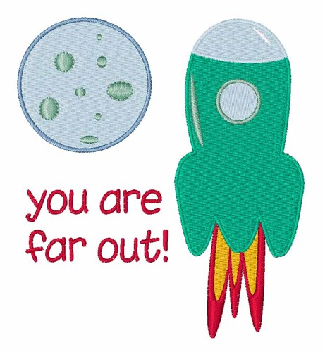 Far Out Machine Embroidery Design