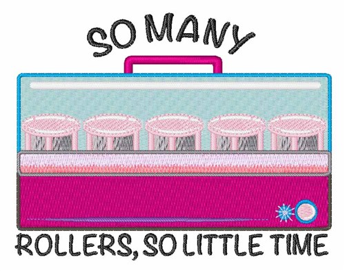 So Many Rollers Machine Embroidery Design