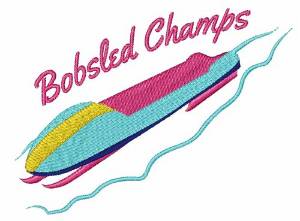 Picture of Bobsled Champs Machine Embroidery Design