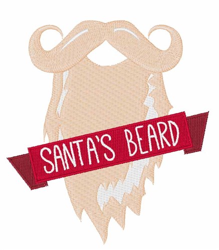 Santas Beard Machine Embroidery Design